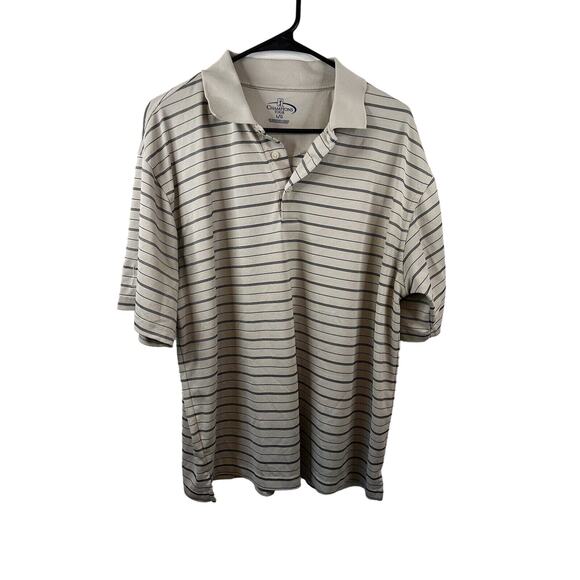 Champions Tour Mens Beige Golf Polo Shirt Size Large - Picture 1 of 5
